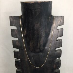 19” UNISEX YELLOW GOLD CHAIN FASHION JEWELRY